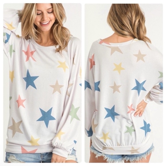🆕NEW!🛍️Summer Stars Lightweight Pullover - Picture 1 of 4